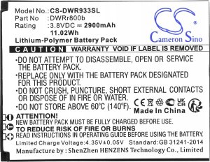 Cameron Sino Akumulator Bateria Typ Dwrr800b 6bt-r800b-2901 Do Router D-link Dwr-933 B1 / Cs-dwr933sl 4