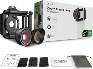 Apexel Obiektyw Soczewka Apexel Super Makro Hd Zoom 10-20x Do Telefonu Smartfona / Apl-zm100 4