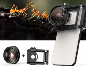 Apexel Obiektyw Soczewka Apexel Super Makro Hd Zoom 10-20x Do Telefonu Smartfona / Apl-zm100 5