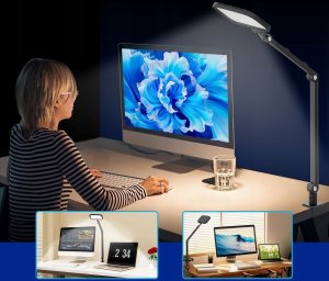 Lampa studyjna Apexel Lampa Oświetleniowa Led Biurkowa Stołowa + Imadło Do Vlog Video Live Foto / Apl-fl25 6