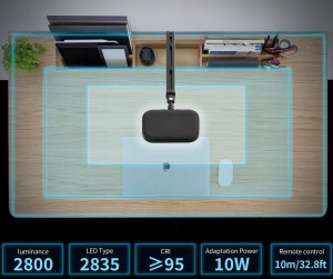 Lampa studyjna Apexel Lampa Oświetleniowa Led Biurkowa Stołowa + Imadło Do Vlog Video Live Foto / Apl-fl25 8