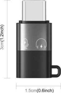 Adapter USB Puluz Pu657b USB-C - Lightning Srebrny  (SB9098) 5