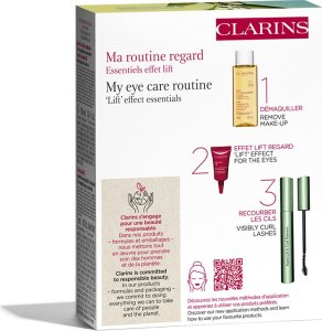 Clarins CLARINS SET (MASCARA SUPRA LIFT & CURL  BLACK  8ML + TOTAL EYE LIFT SAMPLE  3ML) 4
