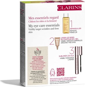 Clarins CLARINS SET (WONDER PERFECT 4D MASCARA 01 PERFECT BLACK  8ML + TOTAL CLEANSING OIL 50ML + TOTAL EYE SMOOTH SAMPLE 3ML) 4