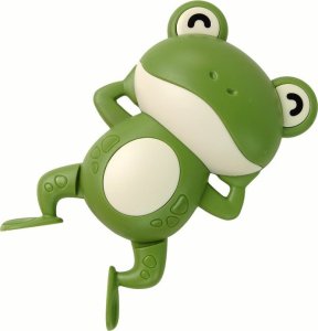 LeanToys Nakręcana Pływająca Żabka 12 cm Zielona 1