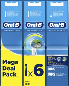 Końcówka Oral-B Oral-B Precision Clean Replaceable Toothbrush Heads | Heads | For adults | Number of brush heads included 6 | White 4
