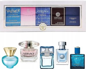 SET MINIATUR VERSACE Dylan Turquoise EDT 5ml + Bright Crystal EDT 5ml + Man Eau Fraiche EDT 5ml + Pour Homme EDP 5ml + Eros EDT 5ml 1