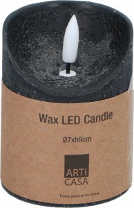 Articasa ŚWIECA DEKORACYJNA 70x90MM LED WOSK BLACK 4