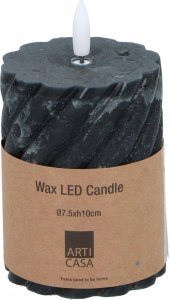 Articasa ŚWIECA DEKORACYJNA 75x100MM LED WOSK BLACK 2