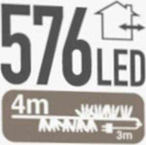 Lampki choinkowe Koopman LAMPKI CHOINKOWE ŁAŃCUCH ŚWIETLNY 576 LED TIMER MULTIKOLOR 2