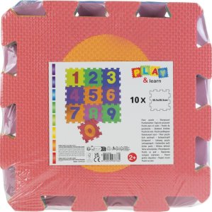 Eddy Toys MATA PUZZLE PIANKOWE EVA 40X40 KOLORY 10 ELEMENTY Z TORBĄ 1