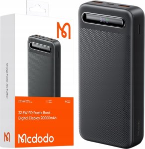 Powerbank Mcdodo Power Bank Mcdodo MC-3891 Digital Display 20000mAh, 22.5W do D (czarny) 1