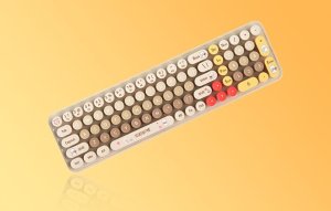 Klawiatura + mysz Mofii Bezprzewodowy zestaw klawiatura + myszka MOFI Baby Bear (beżowy) 4