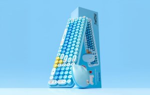 Klawiatura + mysz Mofii Bezprzewodowy zestaw klawiatura + myszka MOFI Baby Bear (niebieski) 5