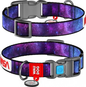 Collar Obroża nylonowa z kodem QR dla psa Waudog "NASA21", rozmiar XL 1