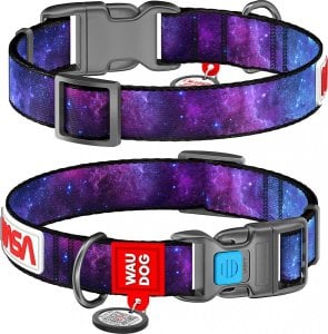 Collar Obroża nylonowa z kodem QR dla psa Waudog "NASA21", rozmiar s, szer. 15 mm 1