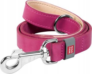 Collar Smycz dla psa z naturalnej skóry WAUDOG szer. 25 mm, dł. 122 cm różowa 1