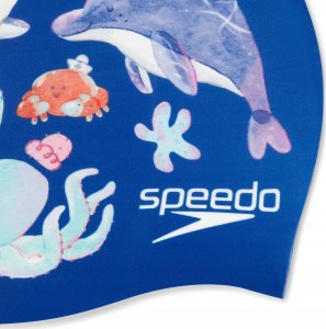 Speedo Dziecięcy CZEPEK SILIKONOWY DIGITAL PRINTED CAP JU 3