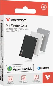 Verbatim My Finder Card Bluetooth czarny srebrny biały/black silver white - urządzenie do śledzenia 3szt MYFCR-03BSW 32141 5