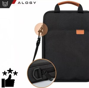 Torba Alogy Torba na laptopa/ iPada Pro Air/ tablet 11-13 cal męska damska Unisex Pasek na ramię etui futerał pokrowiec Alogy saszetka czarna 12