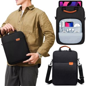Torba Alogy Torba na laptopa/ iPada Pro Air/ tablet 11-13 cal męska damska Unisex Pasek na ramię etui futerał pokrowiec Alogy saszetka czarna 13