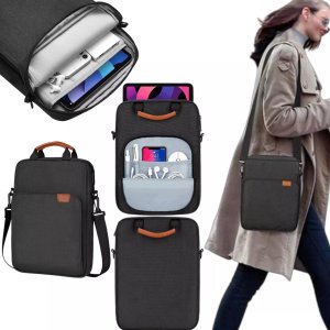 Torba Alogy Torba na laptopa/ iPada Pro Air/ tablet 11-13 cal męska damska Unisex Pasek na ramię etui futerał pokrowiec Alogy saszetka czarna 16