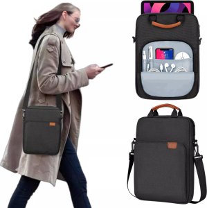 Torba Alogy Torba na laptopa/ iPada Pro Air/ tablet 11-13 cal męska damska Unisex Pasek na ramię etui futerał pokrowiec Alogy saszetka czarna 17
