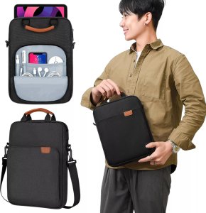 Torba Alogy Torba na laptopa/ iPada Pro Air/ tablet 11-13 cal męska damska Unisex Pasek na ramię etui futerał pokrowiec Alogy saszetka czarna 19