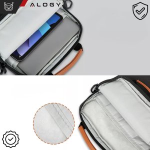Torba Alogy Torba na laptopa/ iPada Pro Air/ tablet 11-13 cal męska damska Unisex Pasek na ramię etui futerał pokrowiec Alogy saszetka czarna 4
