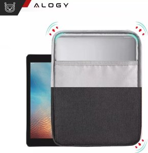 Torba Alogy Torba na laptopa/ iPada Pro Air/ tablet 11-13 cal męska damska Unisex Pasek na ramię etui futerał pokrowiec Alogy saszetka czarna 7