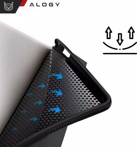 Etui na tablet Alogy Etui do Samsung Galaxy Tab A9+ Plus 2023 11" (X210/X215/X216) obudowa na tablet Case Stand Czarne 6