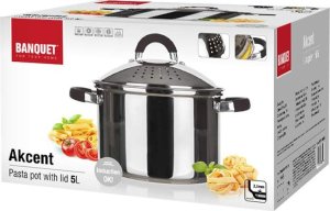 Banquet GARNEK 24cm 5L DO GOTOWANIA MAKARONU BANQUET AKCENT 2