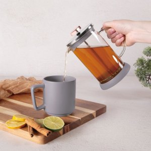 Berlinger Haus ZAPARZACZ TŁOKOWY DO KAWY HERBATY 800ml BERLINGER HAUS BH-8589 TAUPE 2