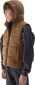 4f Kamizelka dla chłopca 4F M134 brązowa 4FJWAW24TVJAM134 152cm 1