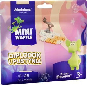 Marioinex Marioinex Smok Diplodok i Pustynia klocki wafle mini konstrukcyjne, 25 el 1