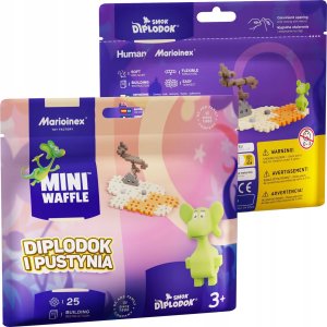 Marioinex Marioinex Smok Diplodok i Pustynia klocki wafle mini konstrukcyjne, 25 el 7