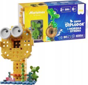 Marioinex Marioinex Waffle Smok DIPLODOK i Morska Syrenka -klocki konstrukcyjne 60 el 5