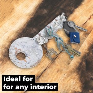 Snowsport Wieszak Klucz Biały z 4 Haczykami na klucze 7