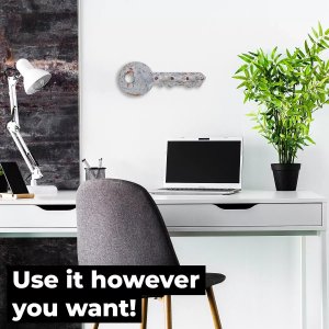 Snowsport Wieszak Klucz Szary z 4 Haczykami na klucze 5