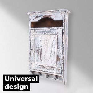 Snowsport Biała Szafka na klucze Szafka na klucze z 6 haczykami wewnętrznymi + 3 haczyki zewnętrzne 3