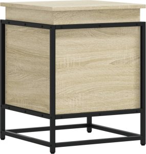 vidaXL Skrzynia z pokrywą, dąb sonoma, 40x40x51,5 cm 6