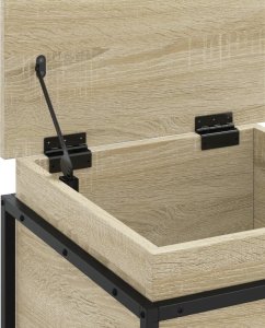 vidaXL Skrzynia z pokrywą, dąb sonoma, 40x40x51,5 cm 8