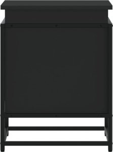 vidaXL Skrzynia z pokrywą, czarna, 40x40x51,5 cm 4
