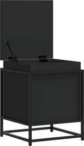 vidaXL Skrzynia z pokrywą, czarna, 40x40x51,5 cm 7
