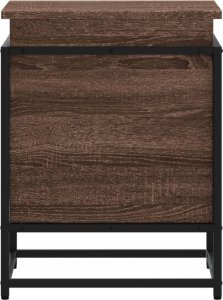 vidaXL Skrzynia z pokrywą, brązowy dąb, 40x40x51,5 cm 4