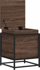 vidaXL Skrzynia z pokrywą, brązowy dąb, 40x40x51,5 cm 7