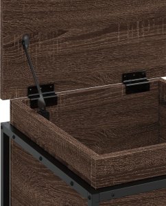 vidaXL Skrzynia z pokrywą, brązowy dąb, 40x40x51,5 cm 8