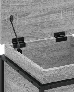 vidaXL Skrzynia z pokrywą, szary dąb sonoma, 40x40x51,5 cm 8