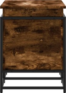 vidaXL Skrzynia z pokrywą, przydymiony dąb, 80x40x51,5 cm 5