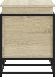 vidaXL Skrzynia z pokrywą, dąb sonoma, 80x40x51,5 cm 5